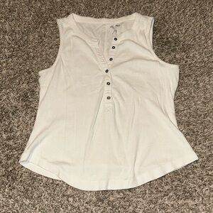 White Anthropologie tank